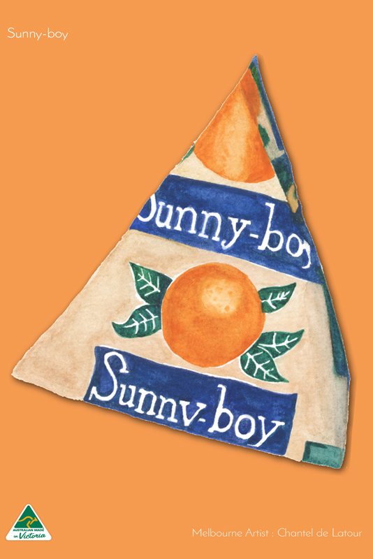 TEA TOWEL SUNNYBOY ORANGE