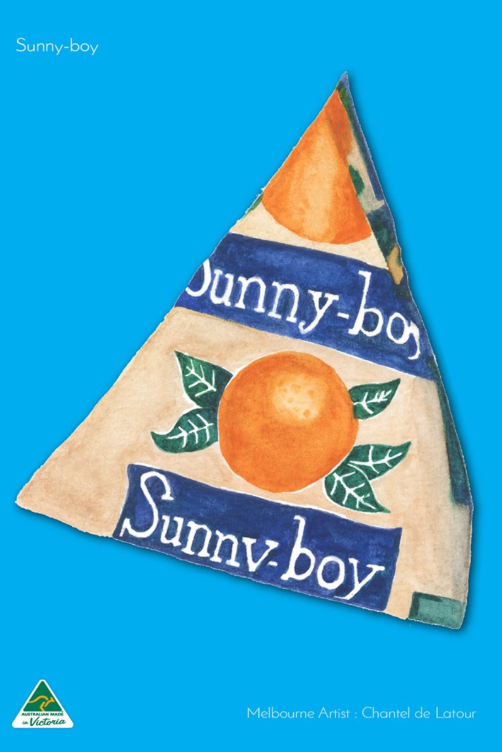 TEA TOWEL SUNNYBOY CYAN