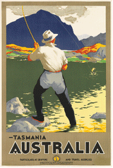 Tea Towel - Fishing in Tasmania