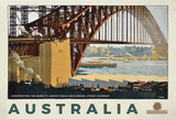 Tea Towel - Vintage Harbour Bridge