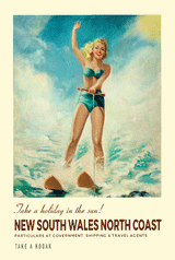 Tea Towel - Water Skiing