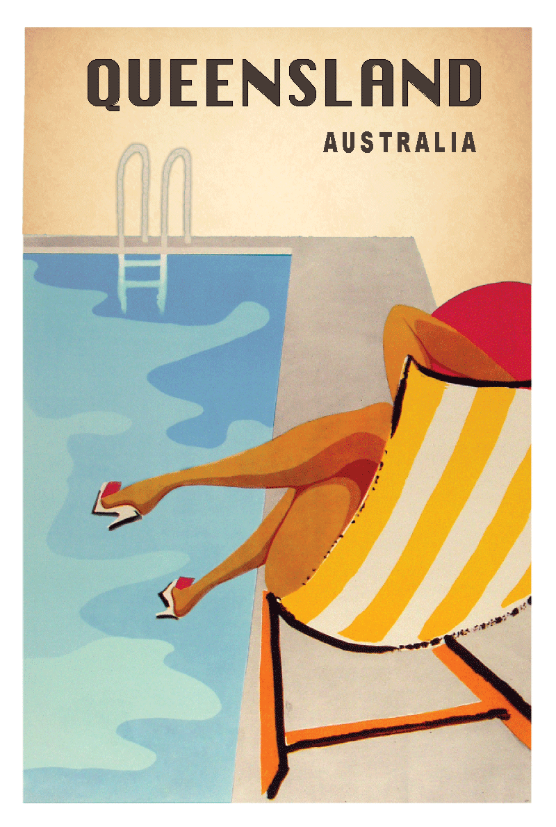 TEA TOWEL - QUEENSLAND