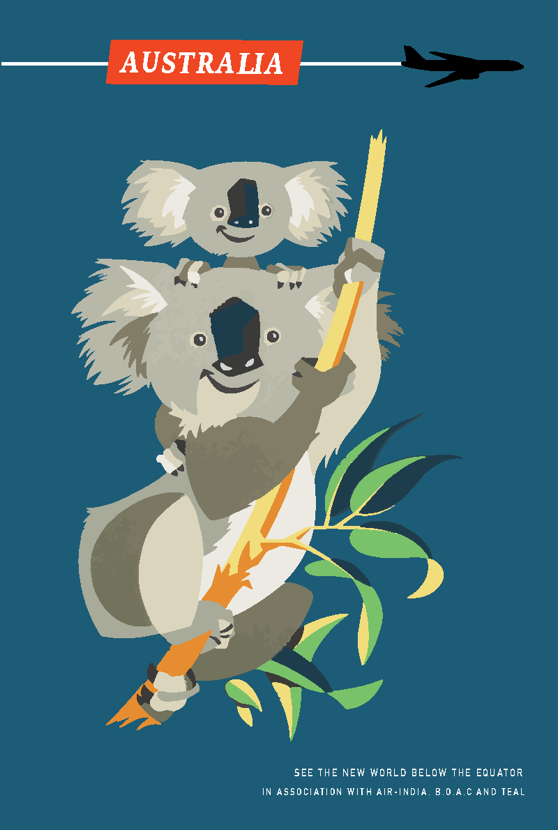 TEA TOWEL - KOALAS