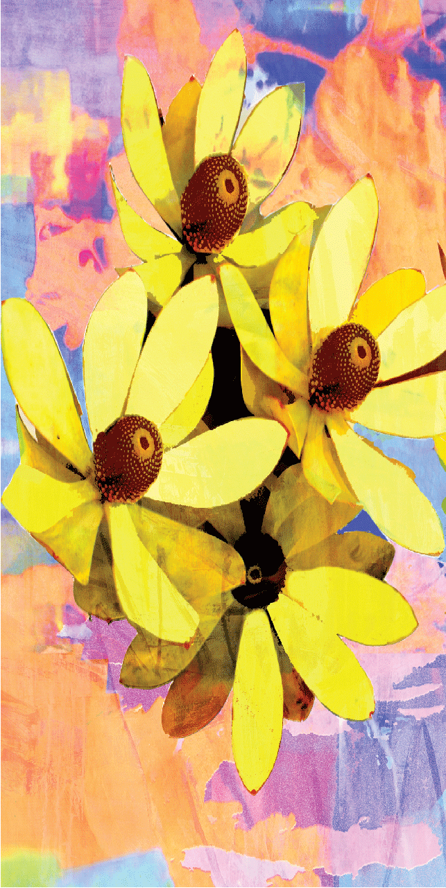 Beach Towel - Yellow Protea