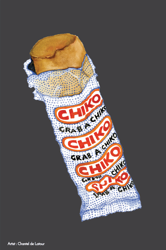TEA TOWEL - CHIKO ROLL GREY