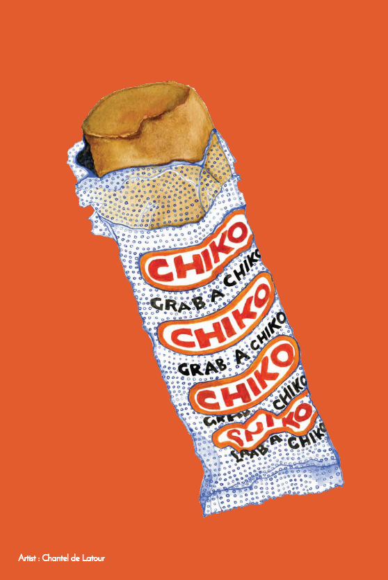 TEA TOWEL - CHIKO ROLL ORANGE