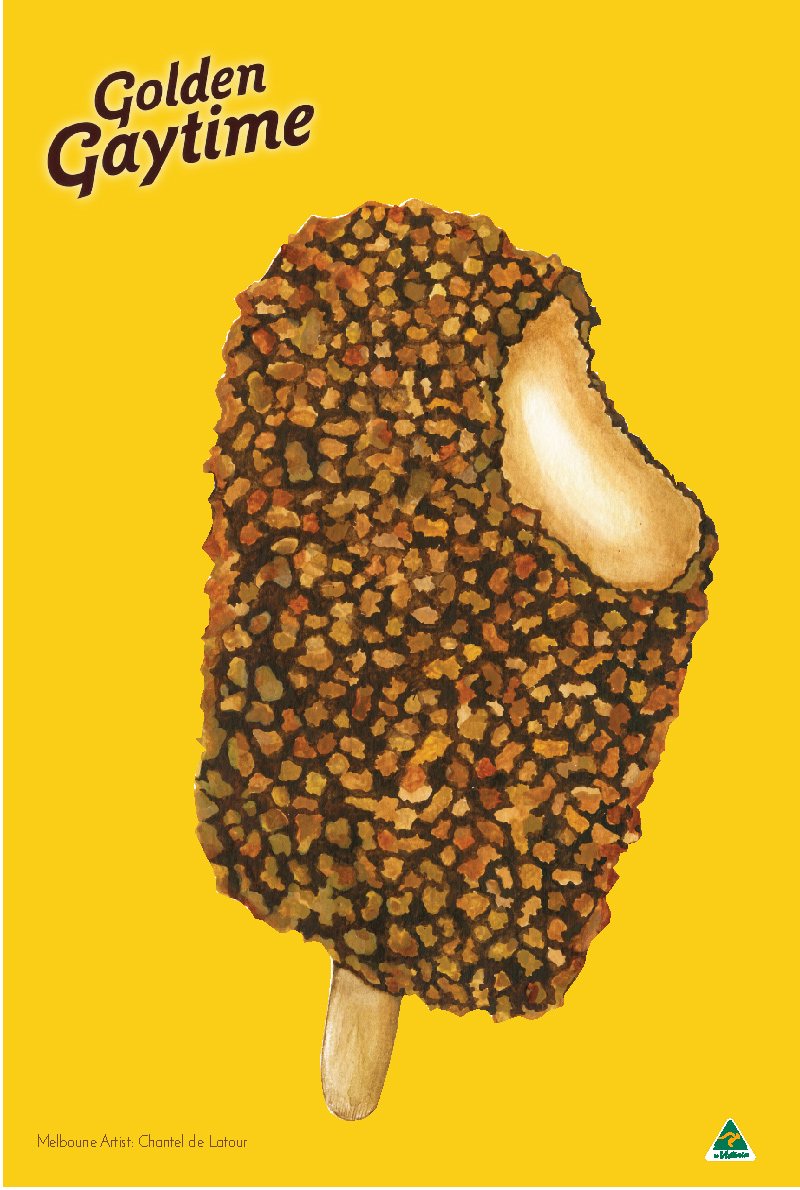 TEA TOWEL GOLDEN GAYTIME YELLOW