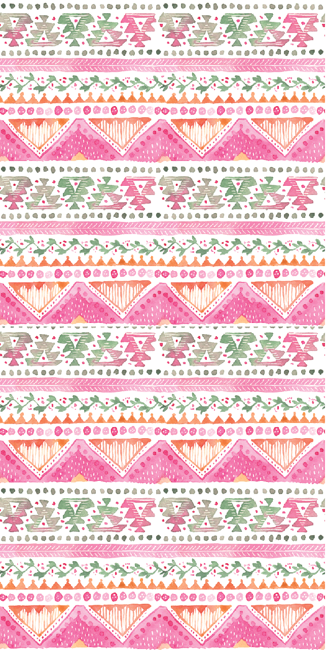 Tribal Pink Beach Towel
