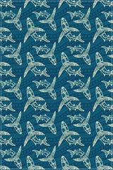 Tea Towel - Manna Bulmanydji, Shark by Uncle John Smith-Gumbula