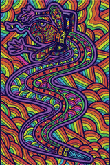 Tea Towel - Mundagarra', Rainbow Serpent Dreaming by Uncle John Smith-Gumbula