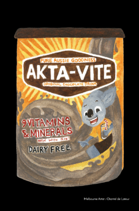 TEA TOWEL - AKTAVITE BLACK