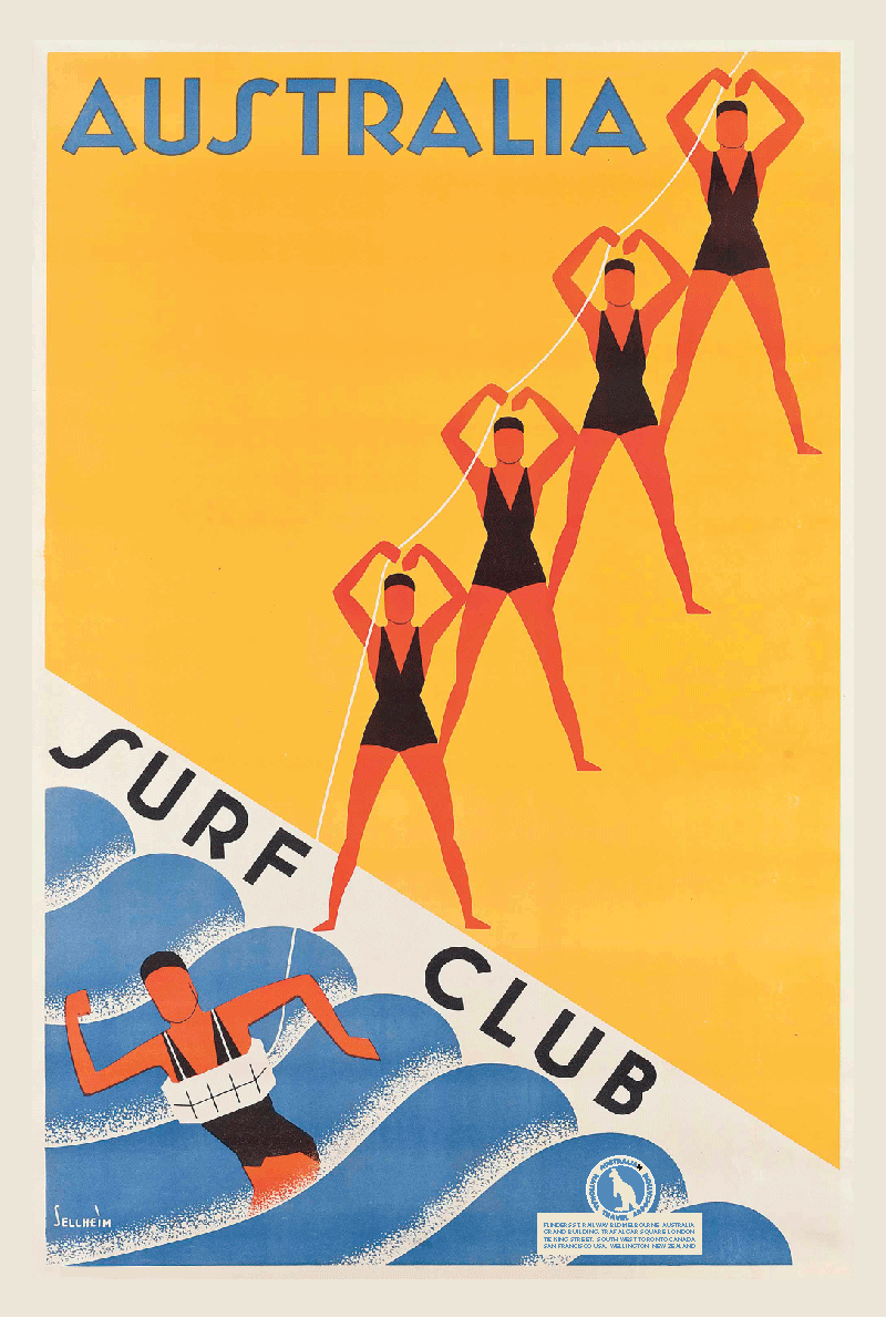 TEA TOWEL - SURF CLUB